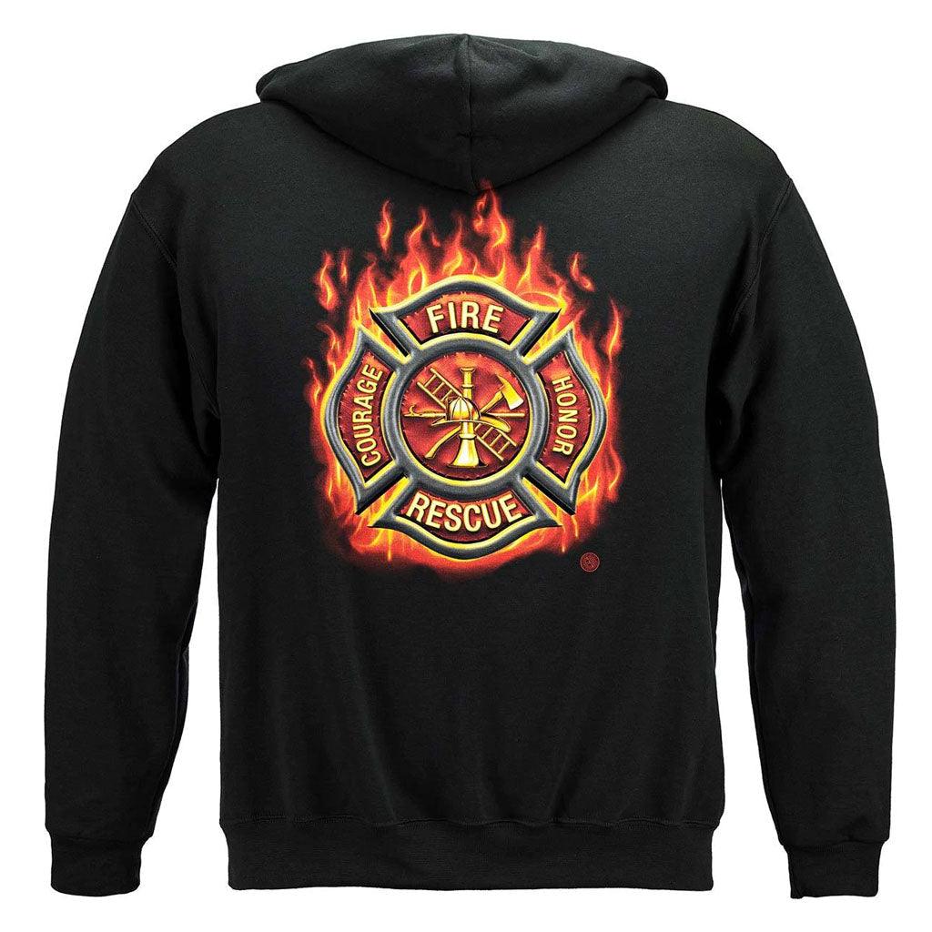 United States Firefighter Classic Fire Maltese Premium Hoodie - Military Republic