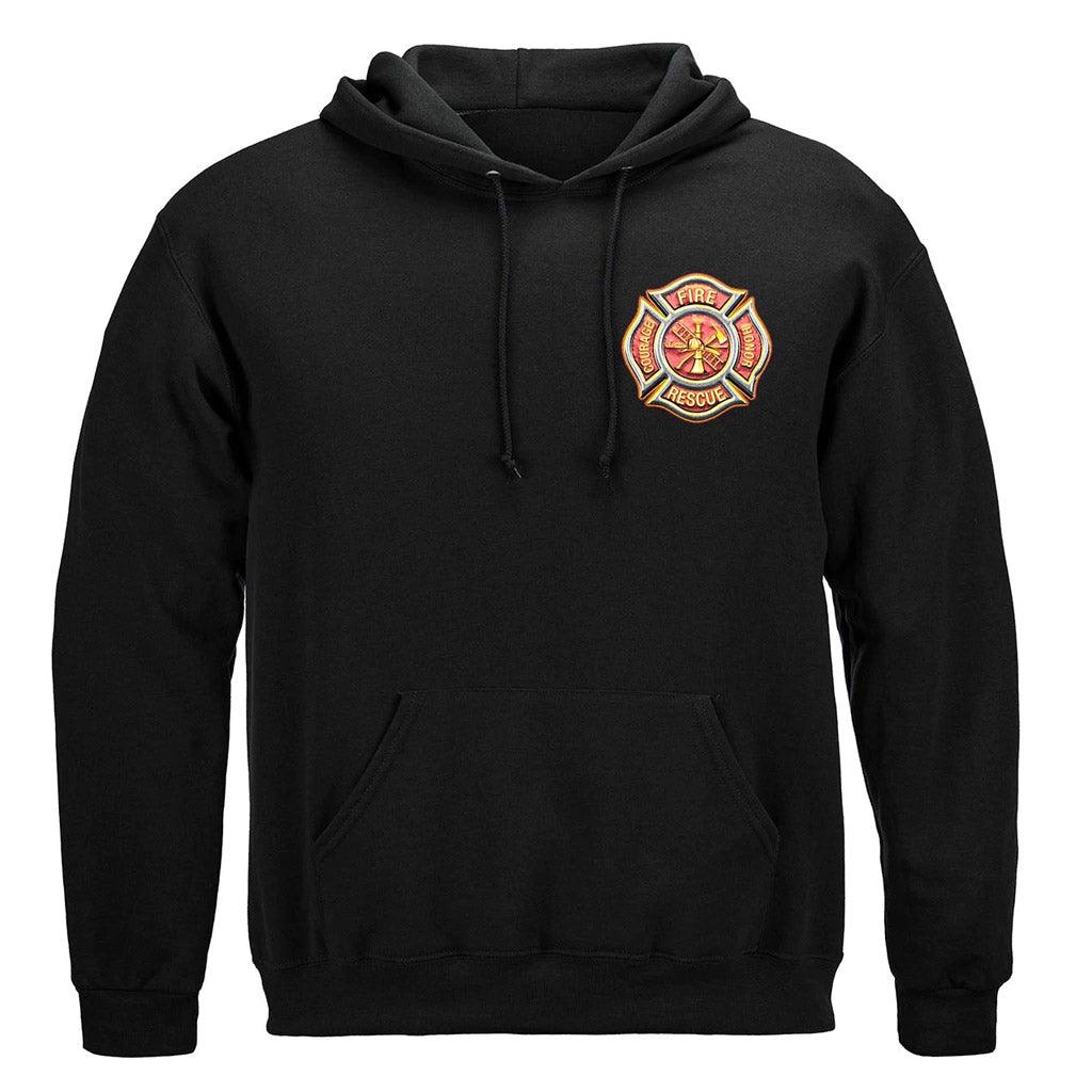 United States Firefighter Classic Fire Maltese Premium T-Shirt - Military Republic