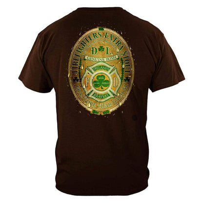 United States Firefighter DL Ireland's Irish Bravest Premium T-Shirt - Military Republic