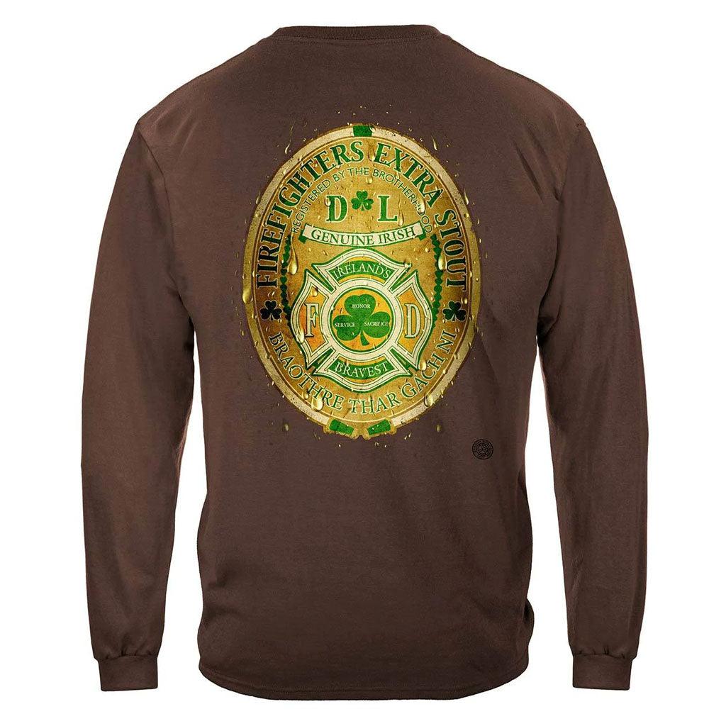 United States Firefighter DL Ireland's Irish Bravest Premium T-Shirt - Military Republic