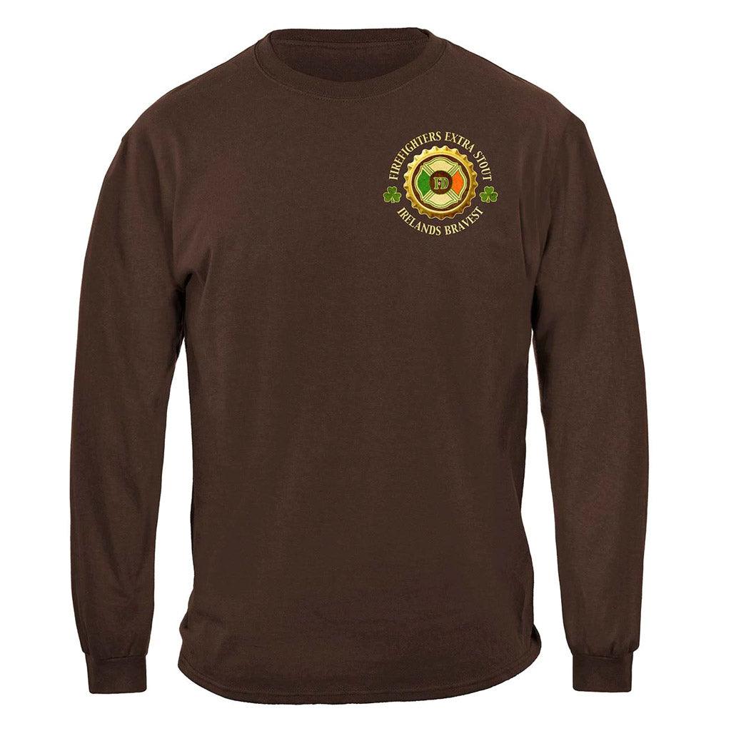 United States Firefighter DL Ireland's Irish Bravest Premium T-Shirt - Military Republic