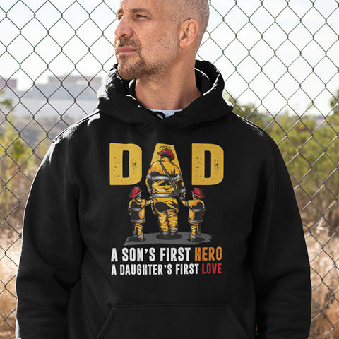 The Firefighter Dad Hero Hoodie