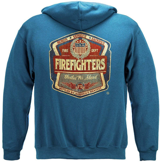 Firefighter Denim Fade Hoodie - Military Republic