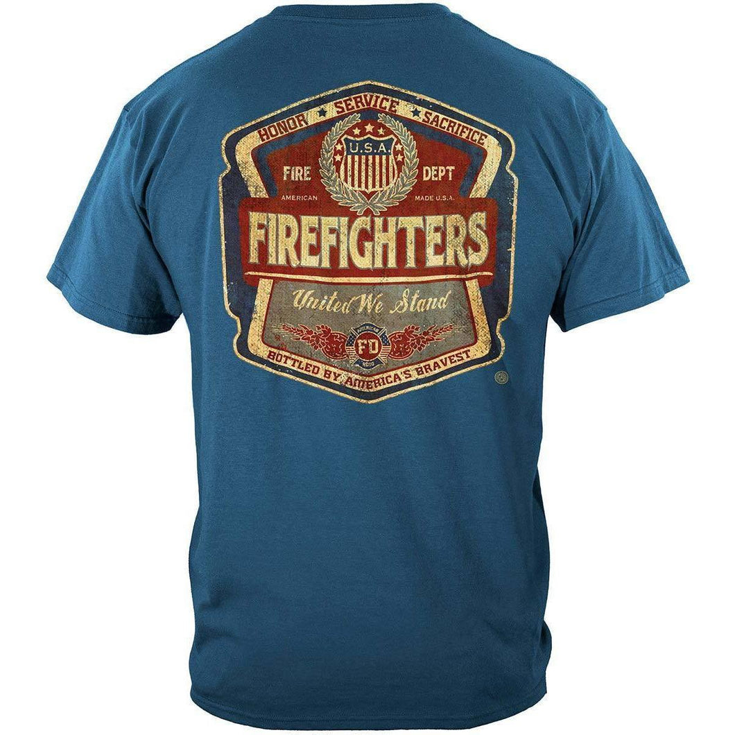 Firefighter Denim Fade T-Shirt - Military Republic