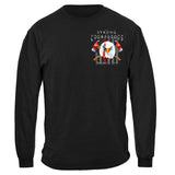 United States Firefighter Eagle Flag Red Line Premium T-Shirt - Military Republic