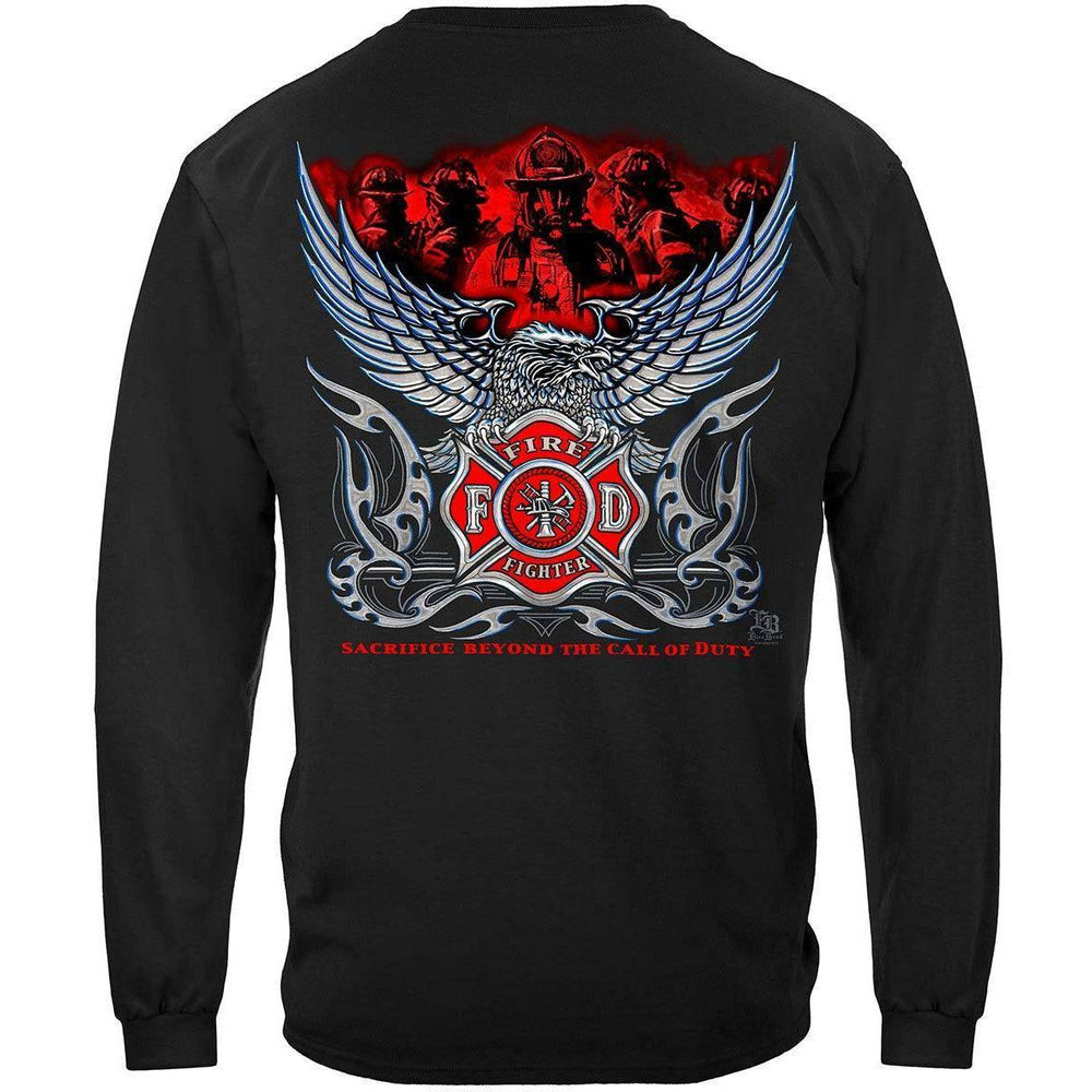 Firefighter Eagle Sacrifice Beyond T-Shirt - Military Republic