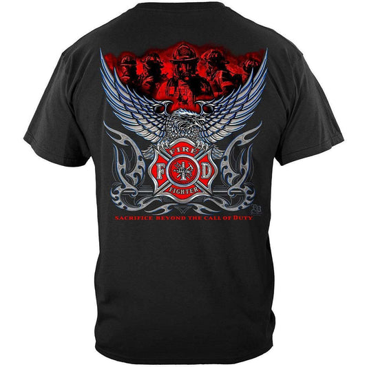 Firefighter Eagle Sacrifice Beyond T-Shirt - Military Republic