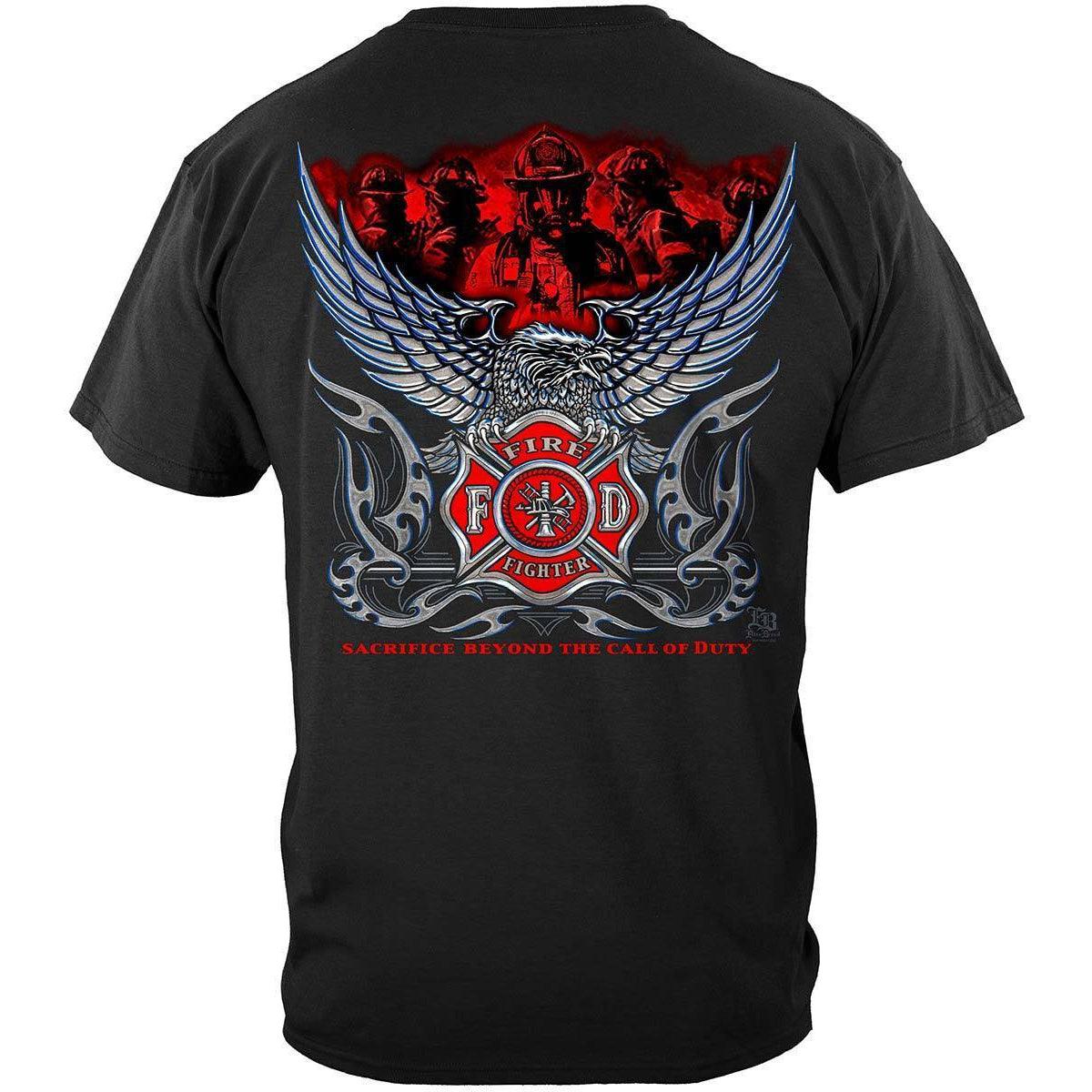 Firefighter Eagle Sacrifice Beyond Long Sleeve - Military Republic