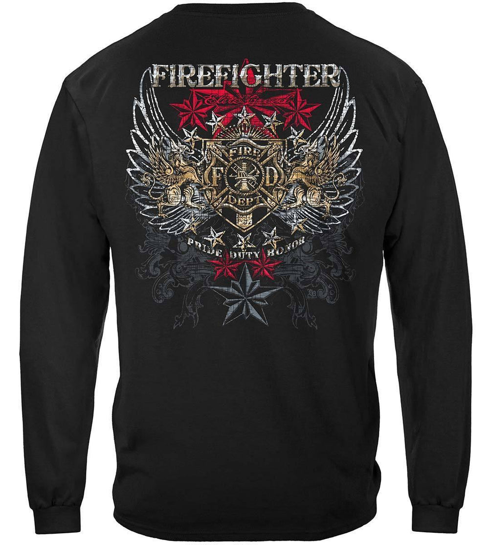 Firefighter Elite Breed Pride Duty Honor Hoodie - Military Republic