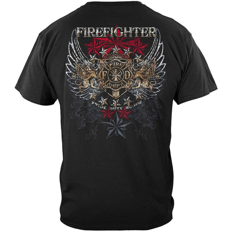 Firefighter Elite Breed Pride Duty Honor T-Shirt - Military Republic