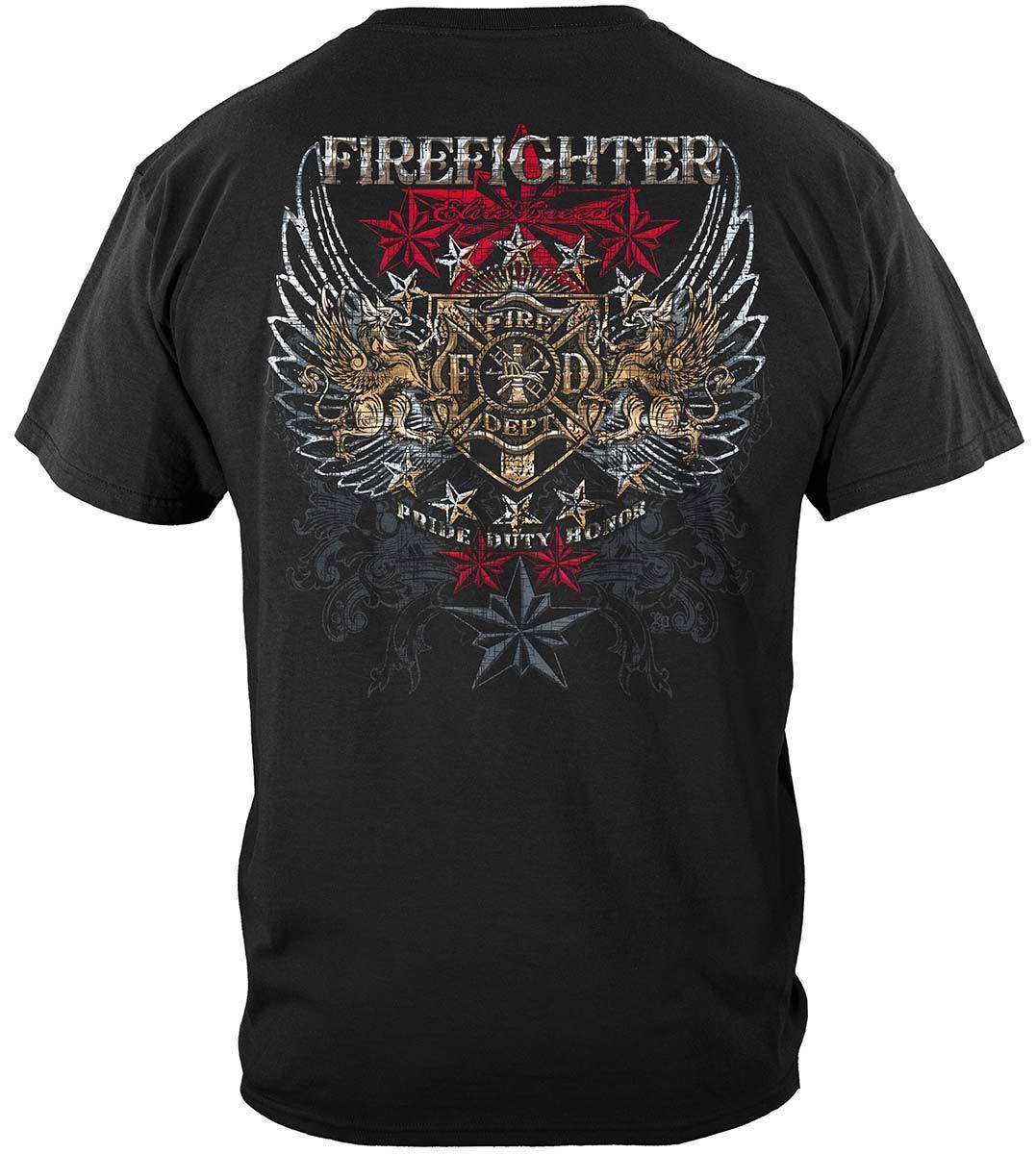 Firefighter Elite Breed Pride Duty Honor Long Sleeve - Military Republic