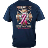Firefighter Fight for a Cure Cancer Awareness T-Shirt - Military Republic