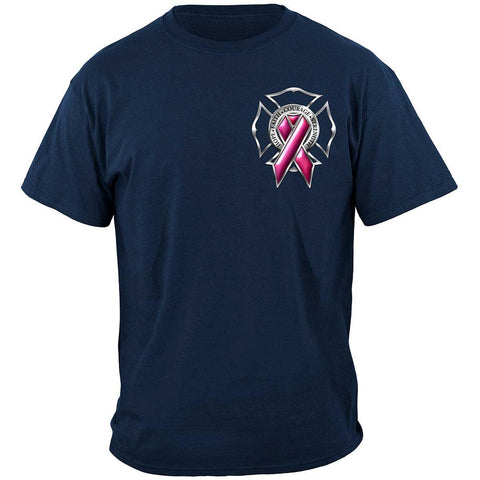 Firefighter Fight for a Cure Cancer Awareness T-Shirt - Military Republic