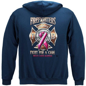 Firefighter Fight for a Cure Cancer Awareness Hoodie - Military Republic