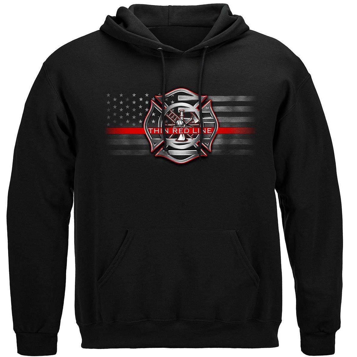 Firefighter I Stand for the Flag kneel for the fallen Premium Hoodie ...