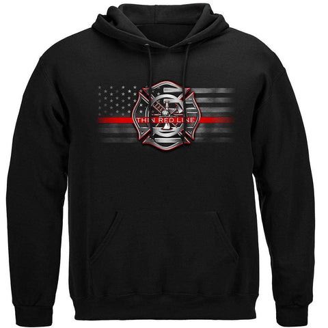 Firefighter I Stand for the Flag kneel for the fallen Premium Hoodie - Military Republic