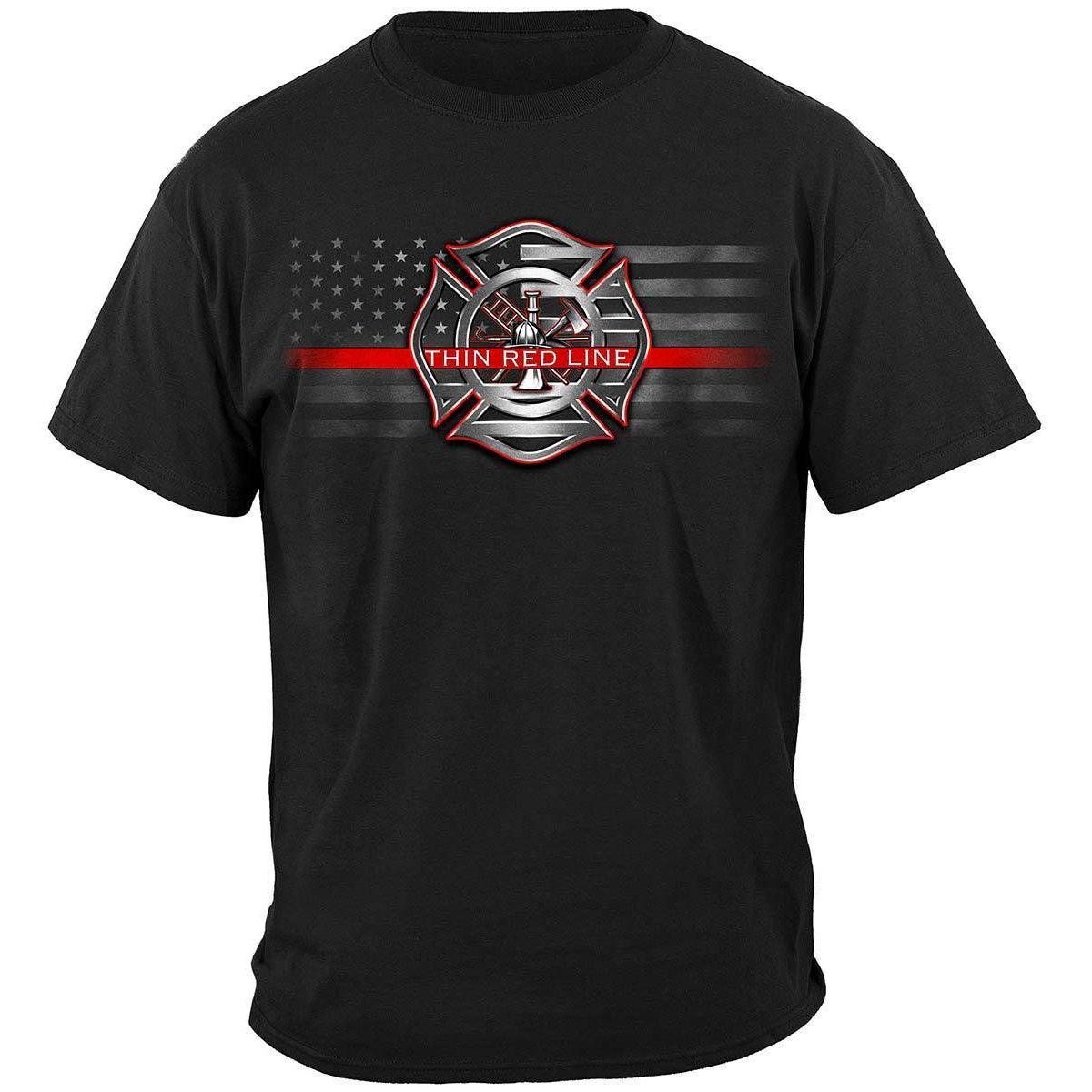 Firefighter I Stand for the Flag kneel for the fallen Premium T-Shirt - Military Republic