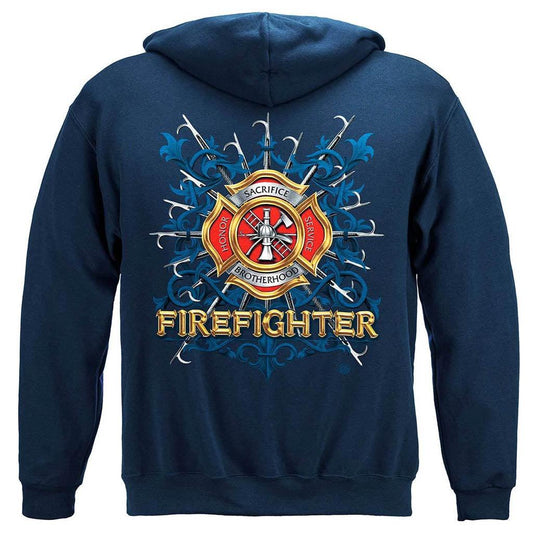 United States Firefighter Pikes Premium Hoodie - Military Republic