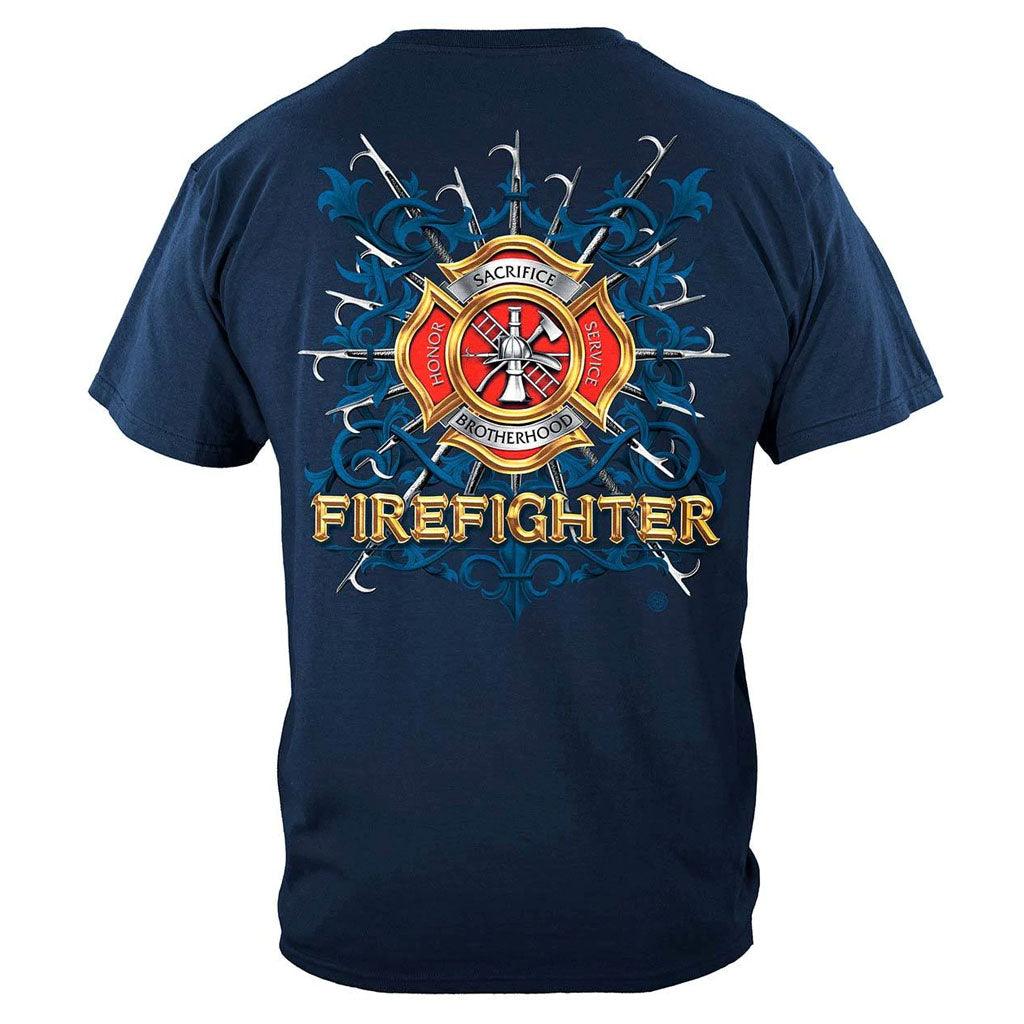 United States Firefighter Pikes Premium Long Sleeve - Military Republic