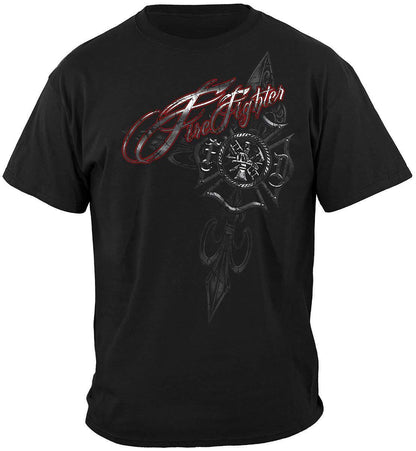 Firefighter Red Foil T-Shirt - Military Republic