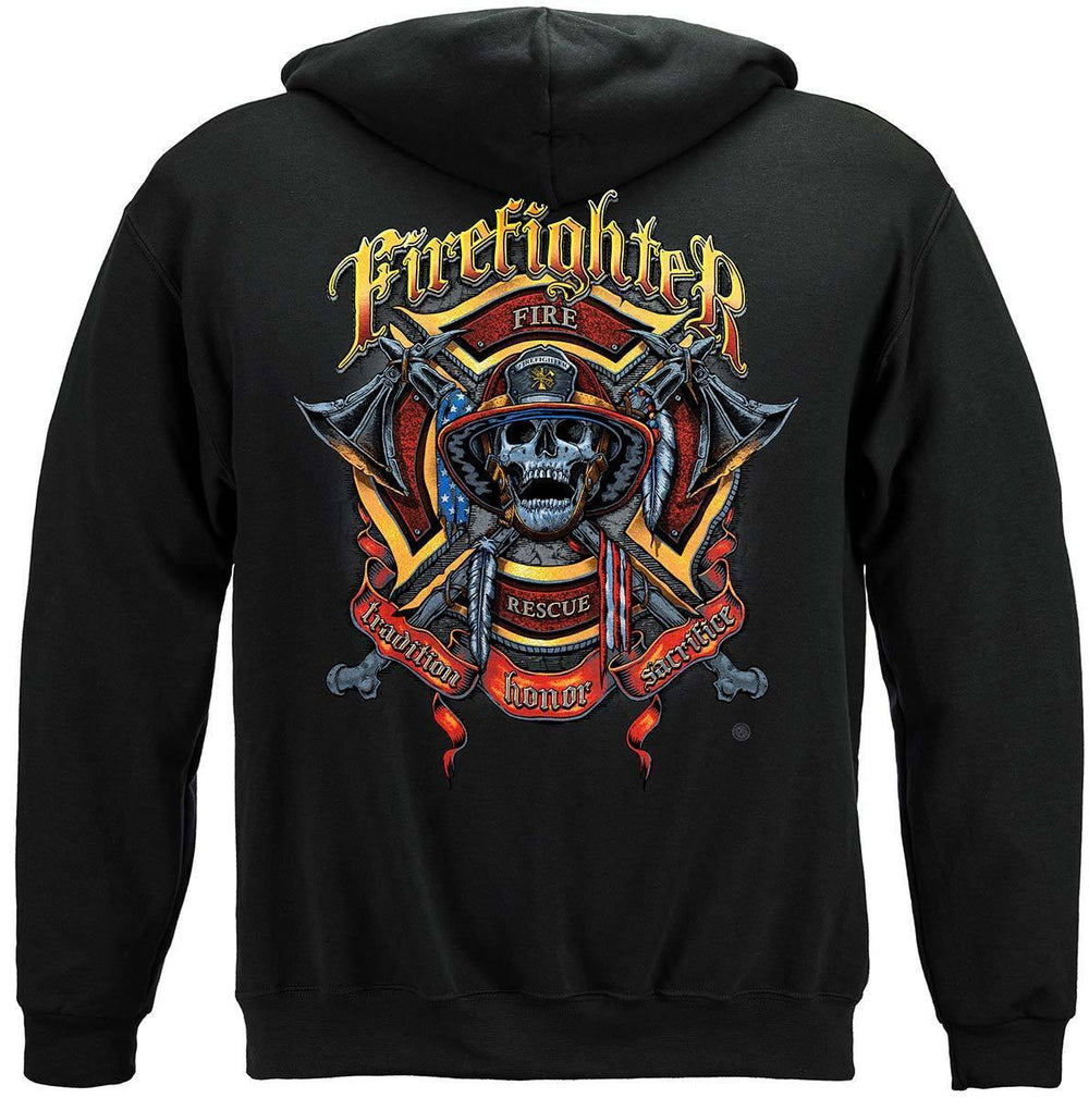 Firefighter Skull Hoodie - Military Republic