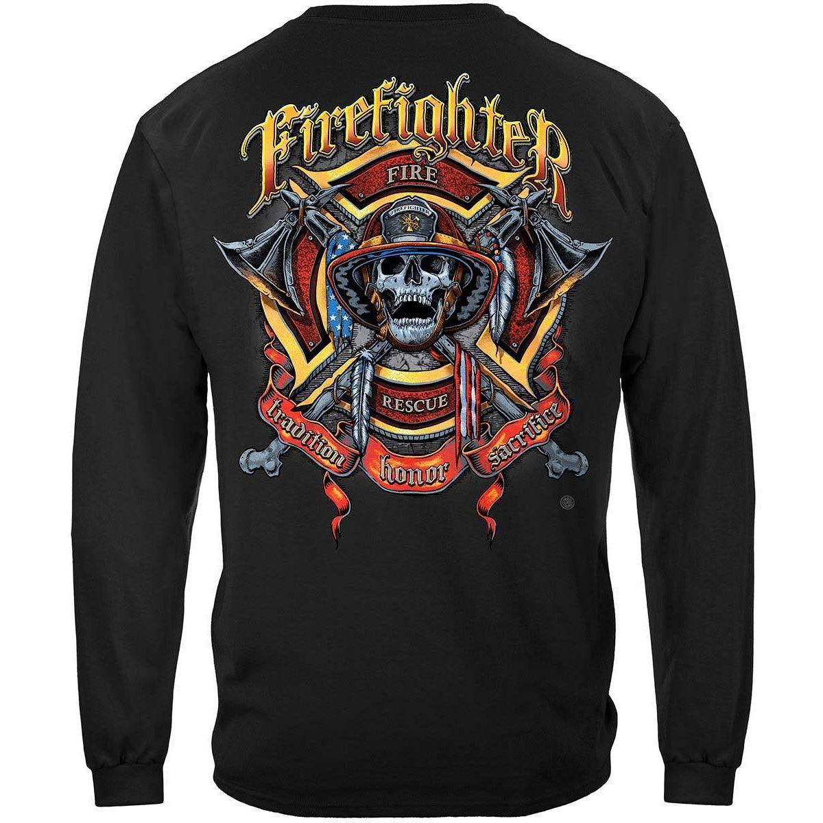 Firefighter Skull Long Sleeve - Military Republic