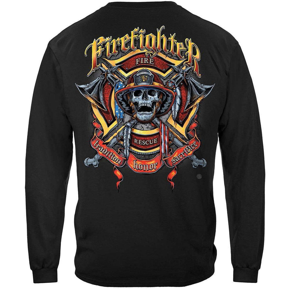 Firefighter Skull Long Sleeve - Military Republic