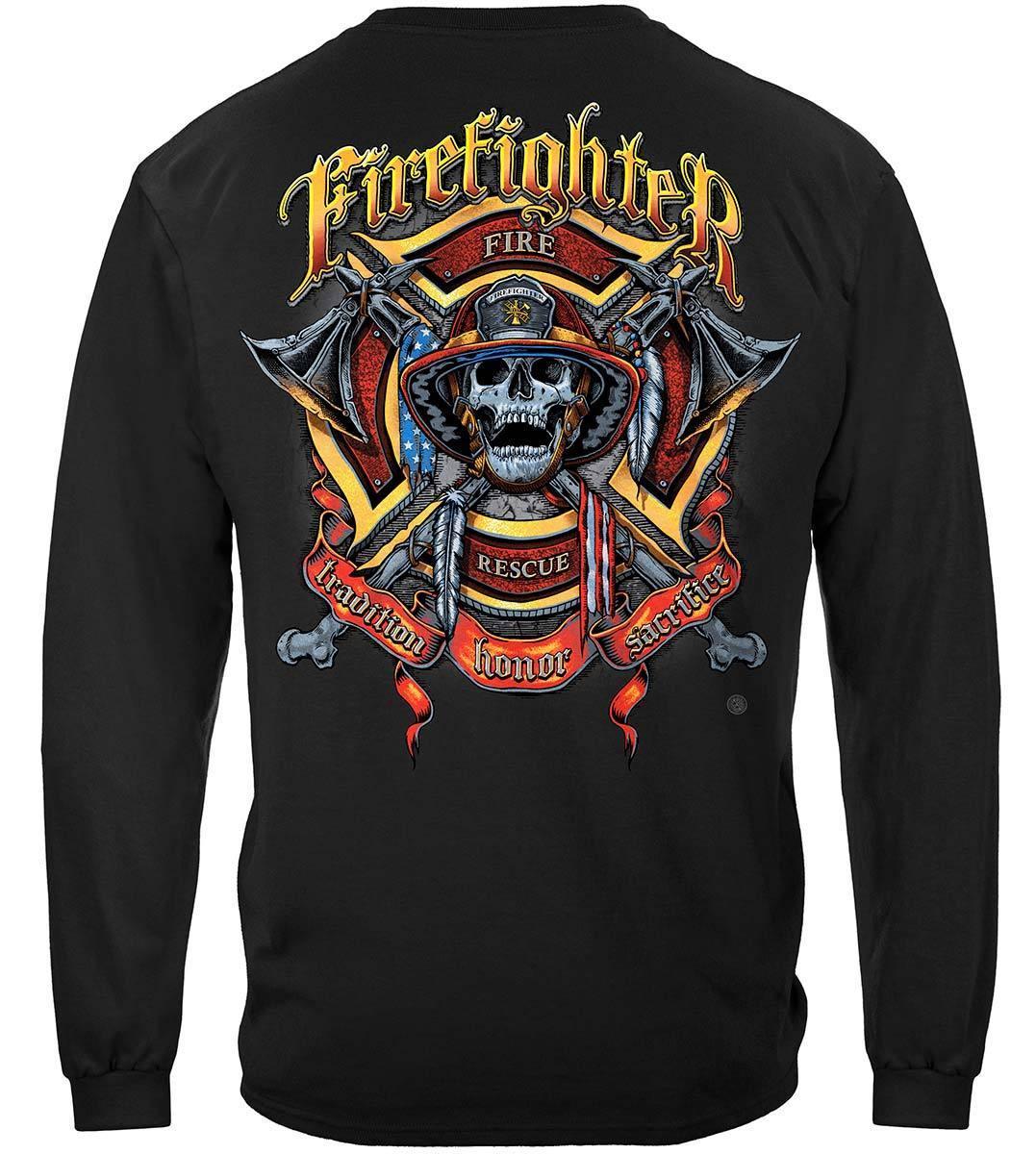 Firefighter Skull Hoodie - Military Republic