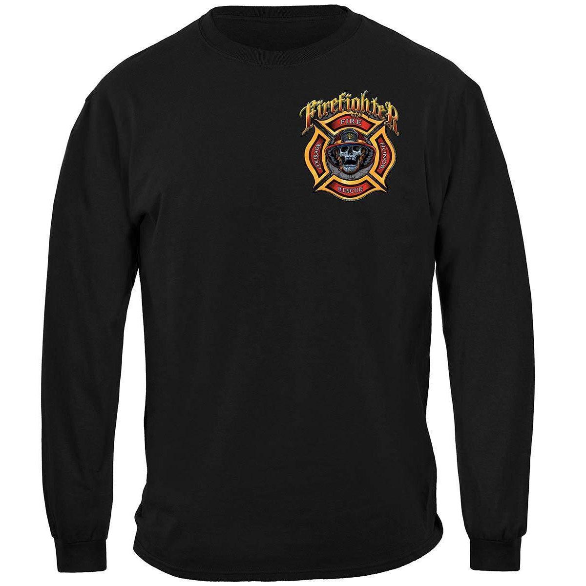 Firefighter Skull Long Sleeve - Military Republic