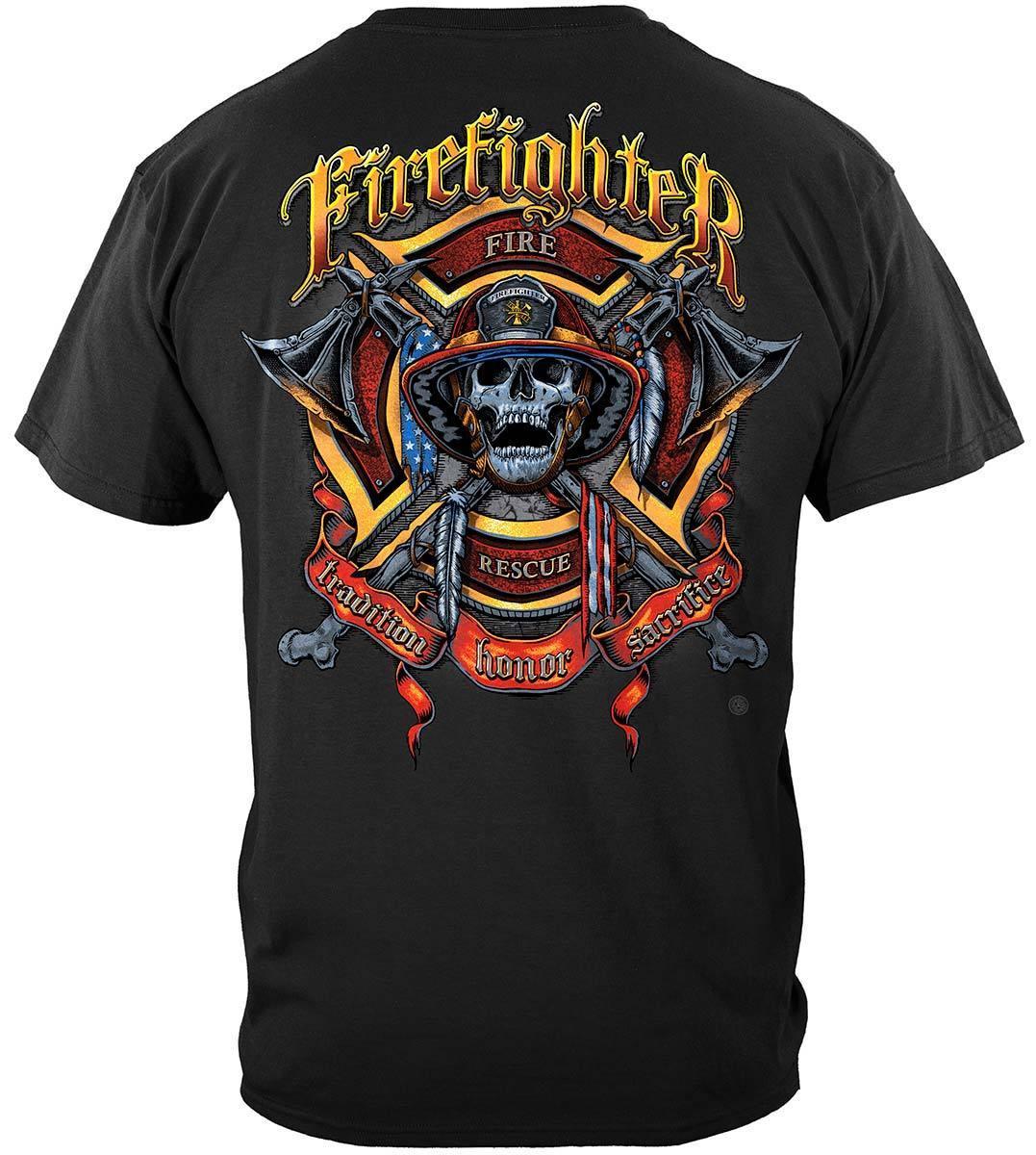 Firefighter Skull Hoodie - Military Republic