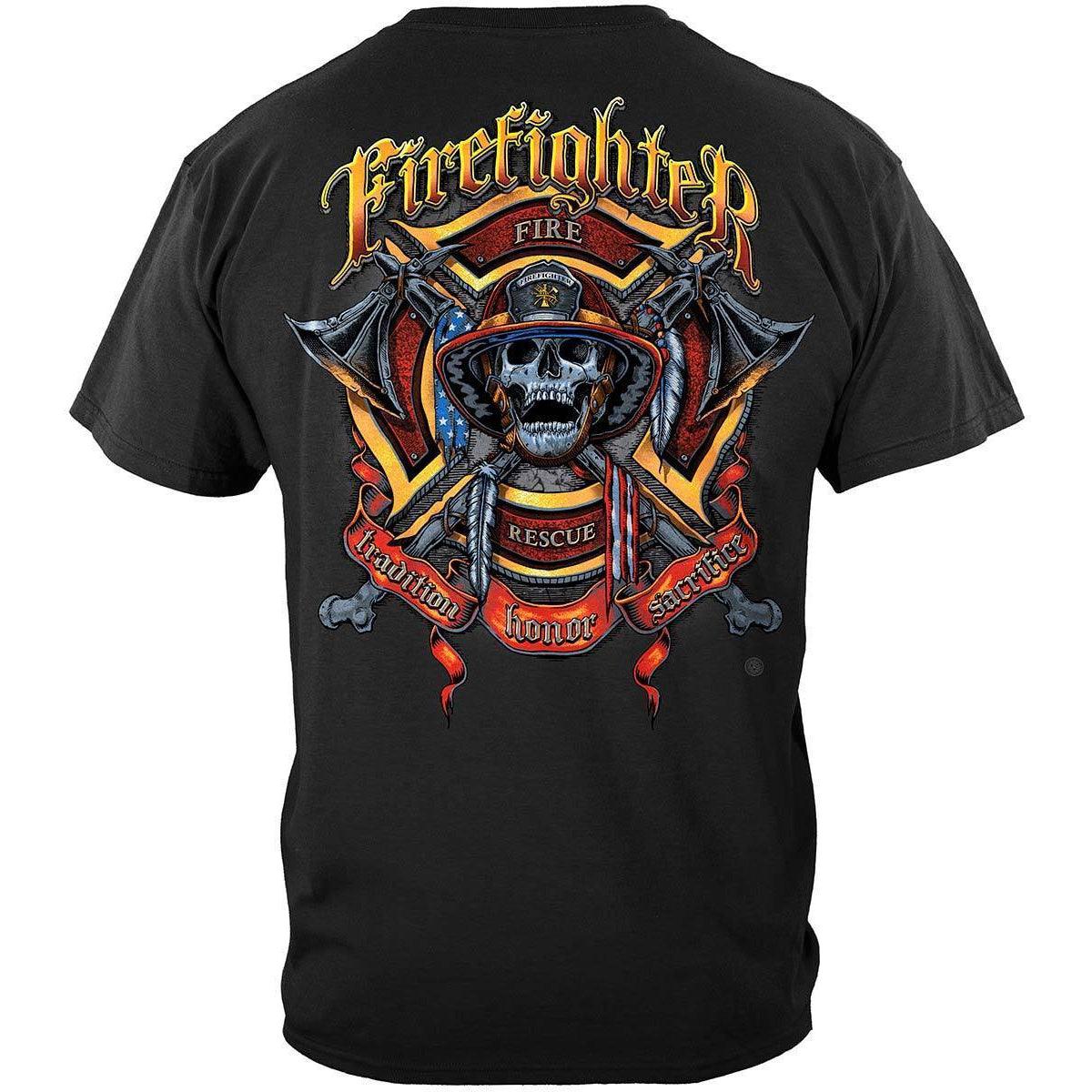 Firefighter Skull Long Sleeve - Military Republic