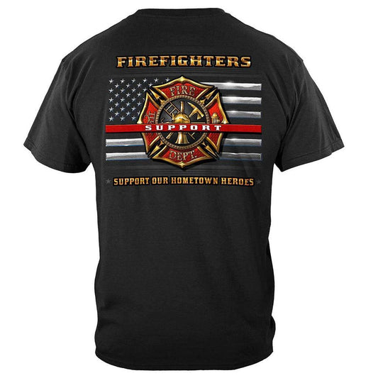 United States Firefighter Support Premium T-Shirt - Military Republic