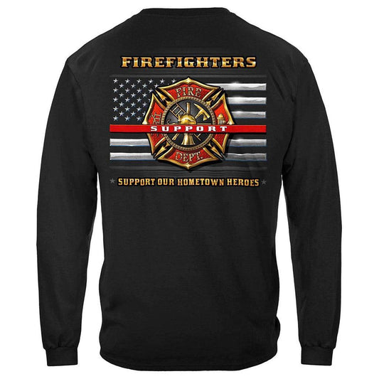 United States Firefighter Support Premium Long Sleeve - Military Republic