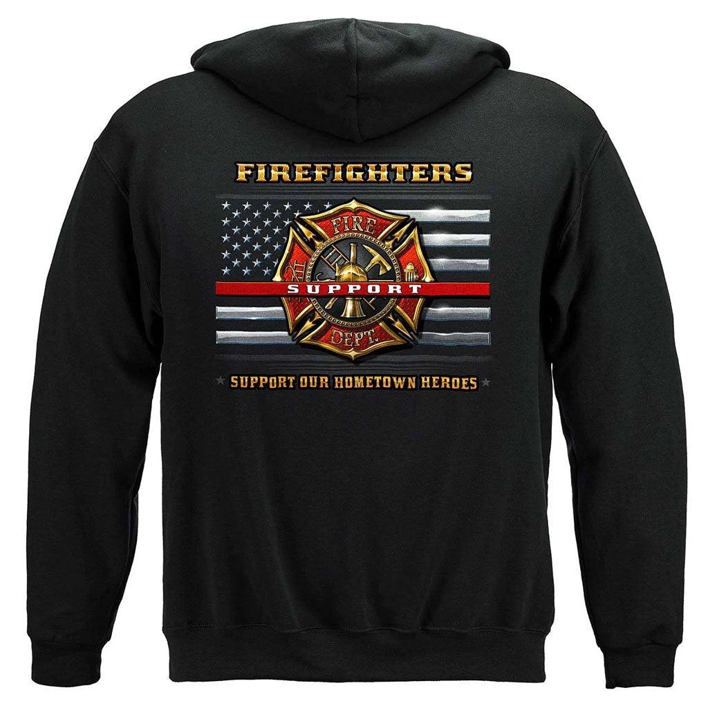 United States Firefighter Support Premium Hoodie - Military Republic