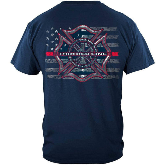 Firefighter Thin Red Line T-Shirt - Military Republic