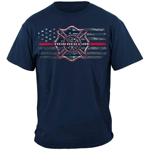 Firefighter Thin Red Line T-Shirt - Military Republic