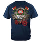 United States Firefighter Traditional Anique Pump Truck Premium Long Sleeve - Military Republic
