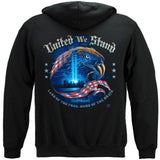 Firefighter United We Stand with Eagle Hoodie - Military Republic