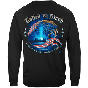 Firefighter United We Stand with Eagle T-shirt - Military Republic