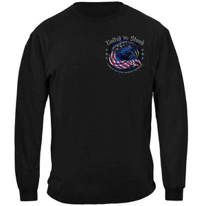 Firefighter United We Stand with Eagle T-shirt - Military Republic