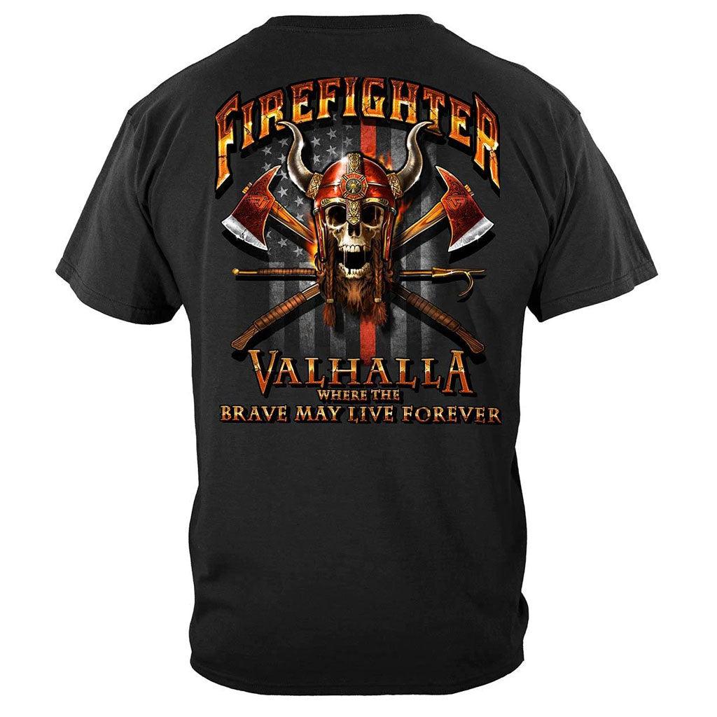 United States Firefighter Viking Premium T-Shirt - Military Republic