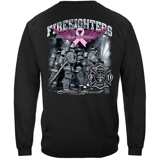 Firefighters Elite Breed Cure for Cancer Long Sleeve - Military Republic