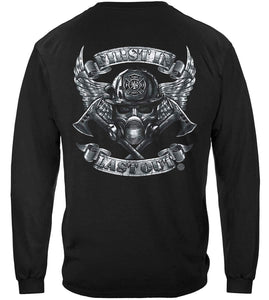 First In Last Out Firefighter Hoodie - Military Republic