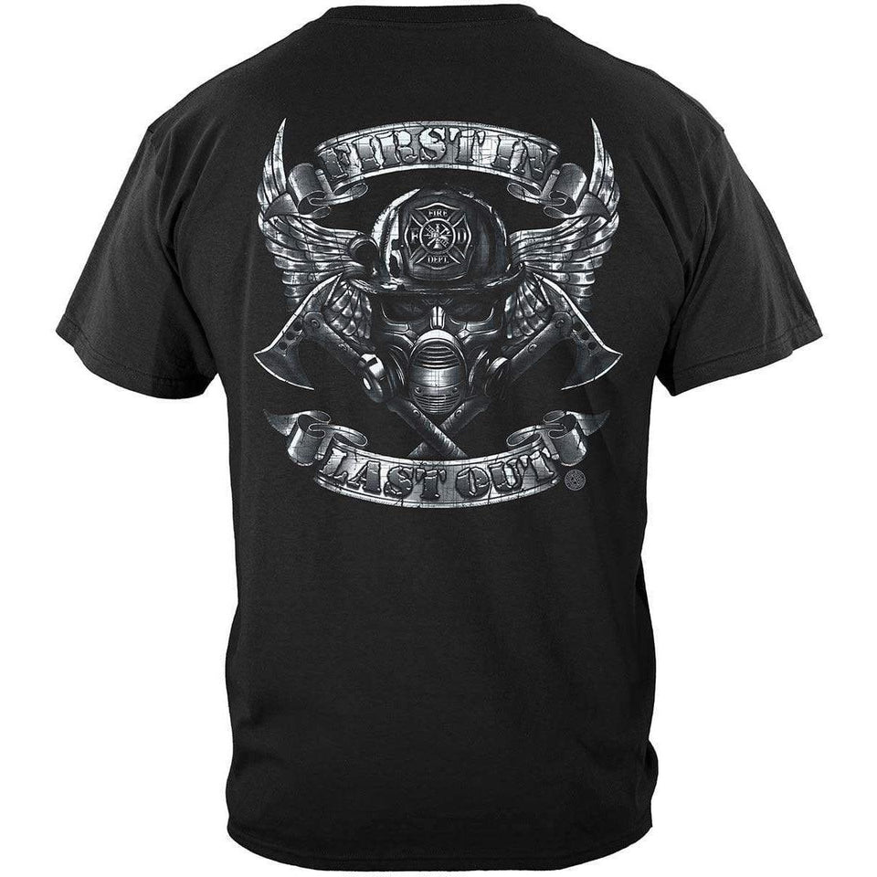 First In Last Out Firefighter Long Sleeve - Military Republic