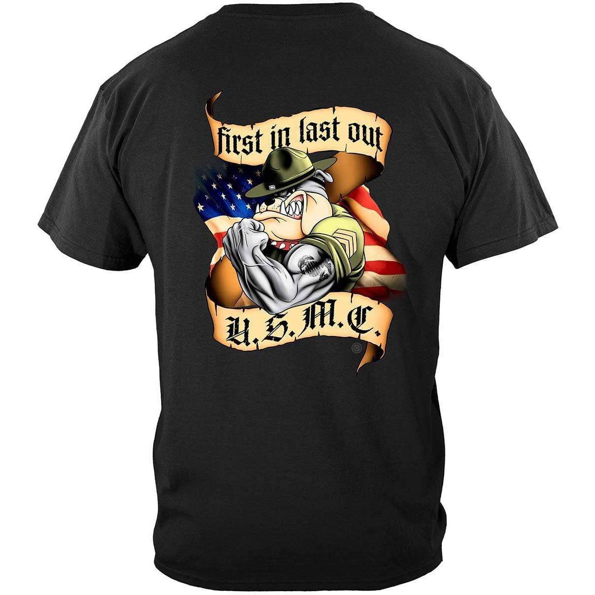 First In Last Out Marine Corps Premium Long Sleeve - Military Republic
