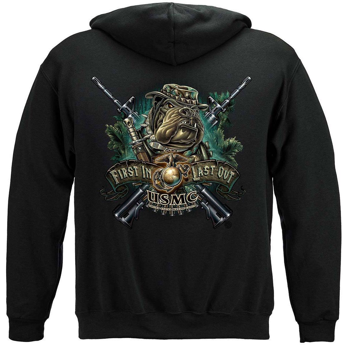 First In Last Out Premium Long Sleeve - Military Republic