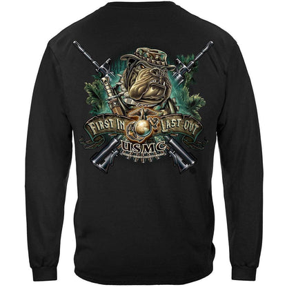 First In Last Out Premium Long Sleeve - Military Republic