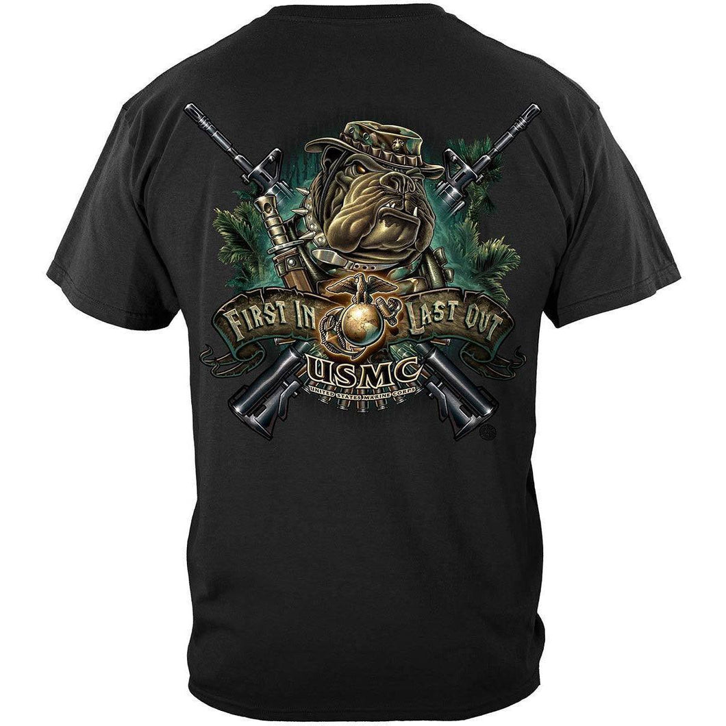 First In Last Out Premium T-Shirt - Military Republic