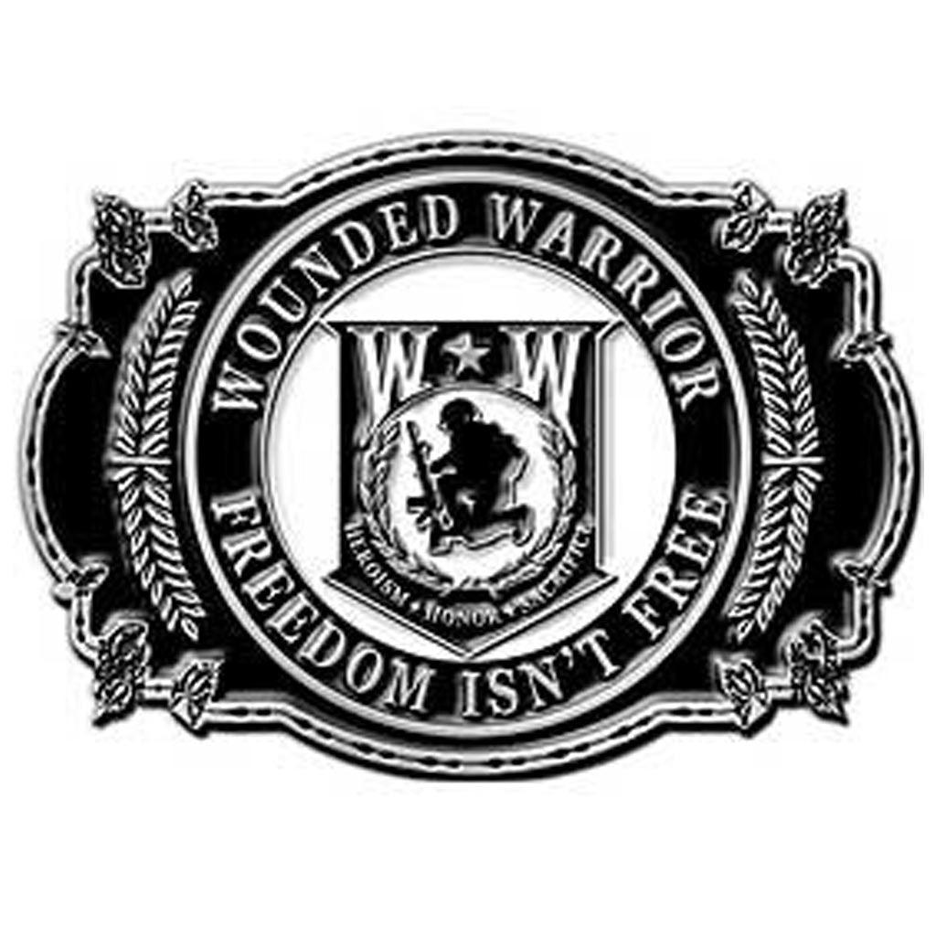 U.S. Veteran Wounded Warrior - Freedom Isn't Free Belt Buckle - Military Republic