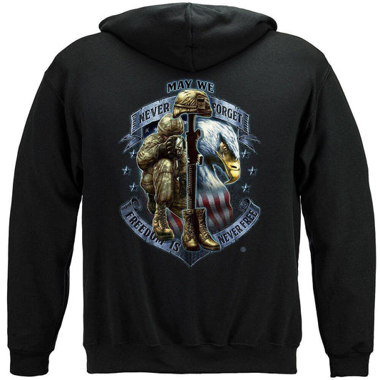 Freedom Is Never Free Hoodie - Military Republic